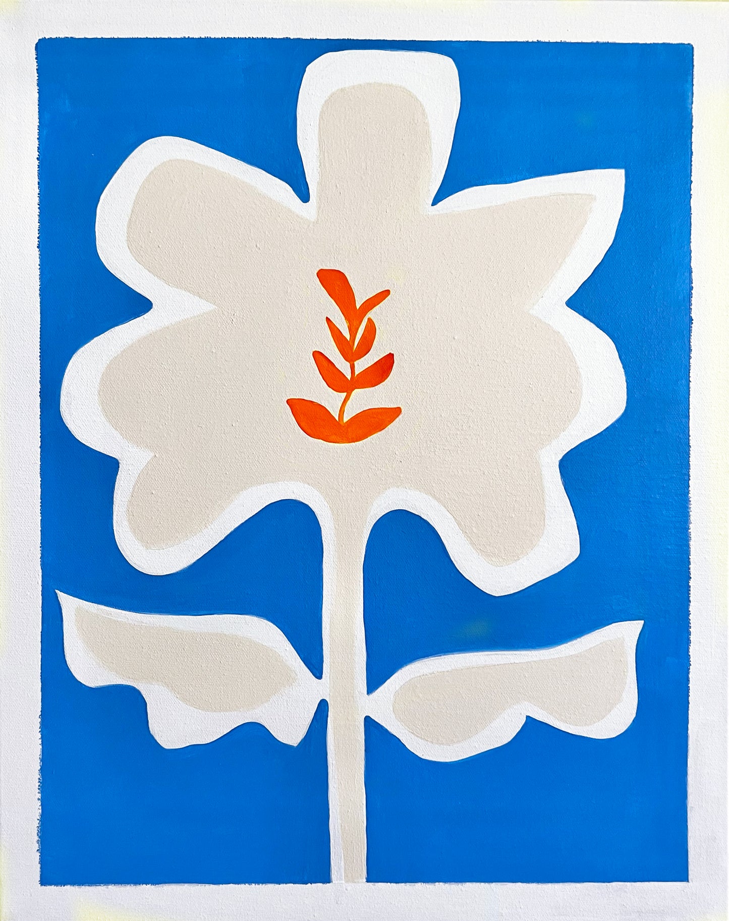 Wild Flower Blue & Cream, Small
