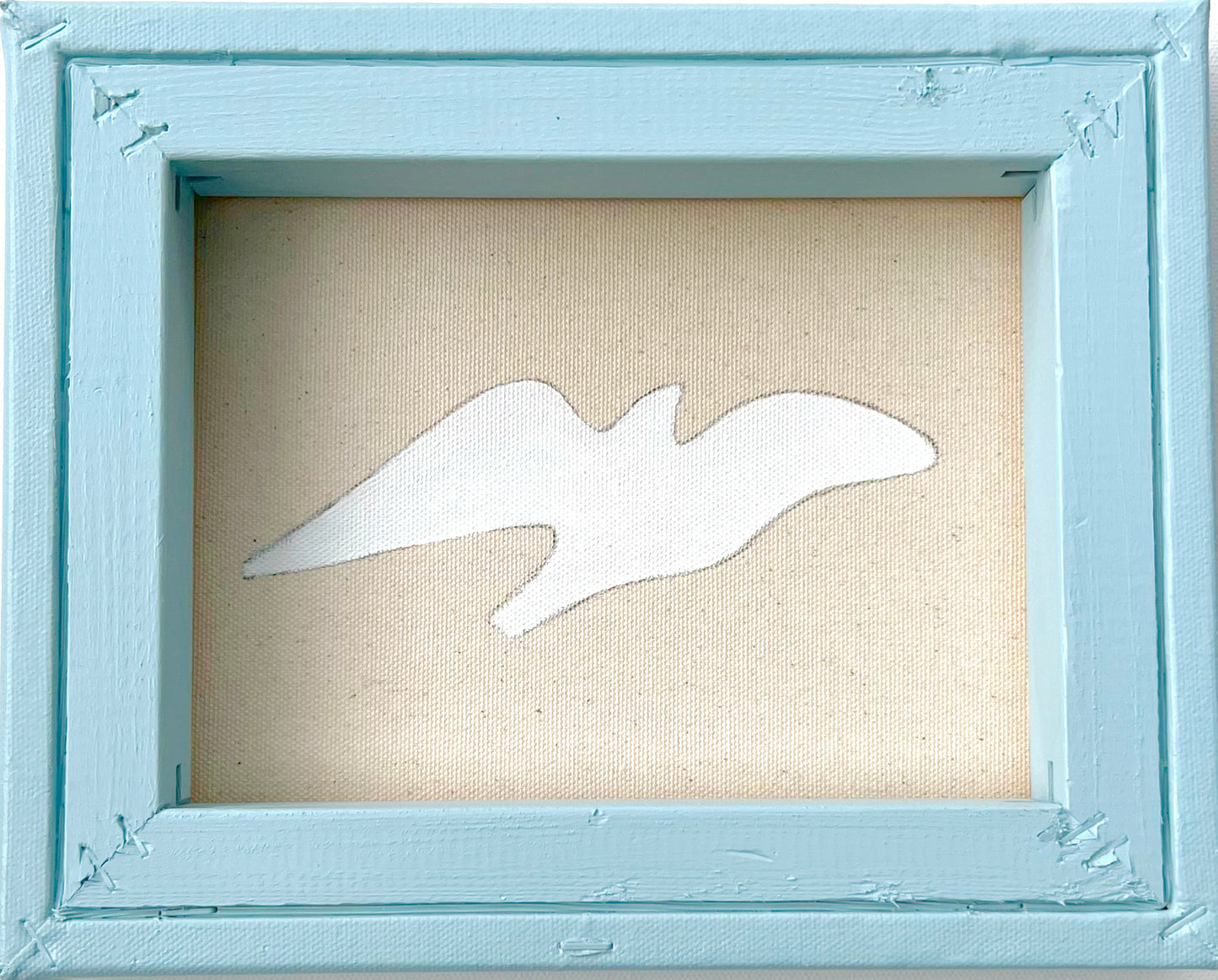 Dove with Blue Frame